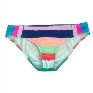 Hobie striped multi swim bikini bottoms size XL NWOT
